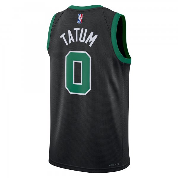 Unisex Boston Celtics Jayson Tatum Jordan Brand Black Swingman Jersey - Statement Edition