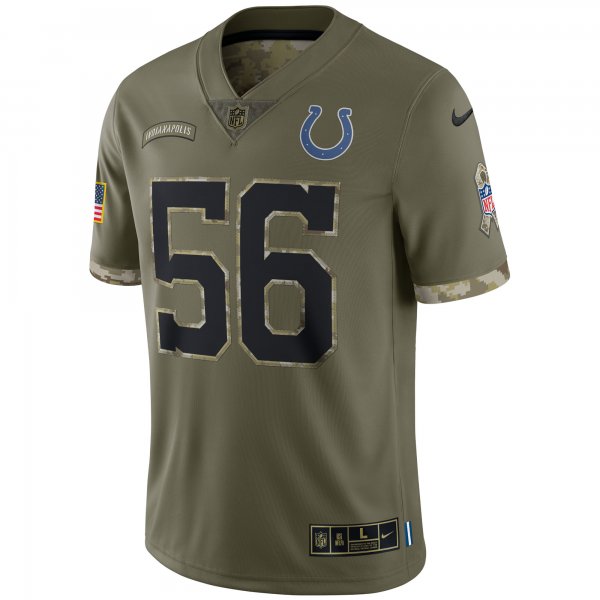 Men's Indianapolis Colts Nike Olive 2022 Salute To Service Limited Jersey