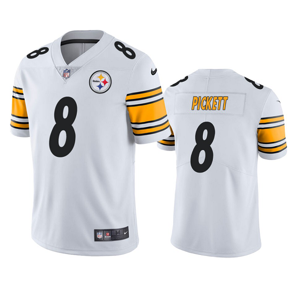 Men's Pittsburgh Steelers Kenny Pickett White 2022 NFL New Draft Vapor Limited Jersey