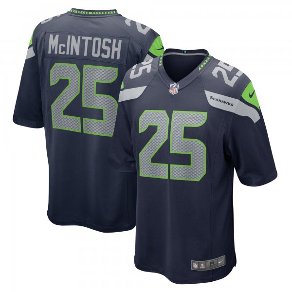 Men's Seattle Seahawks Kenny McIntosh Nike College Navy  Game Jersey