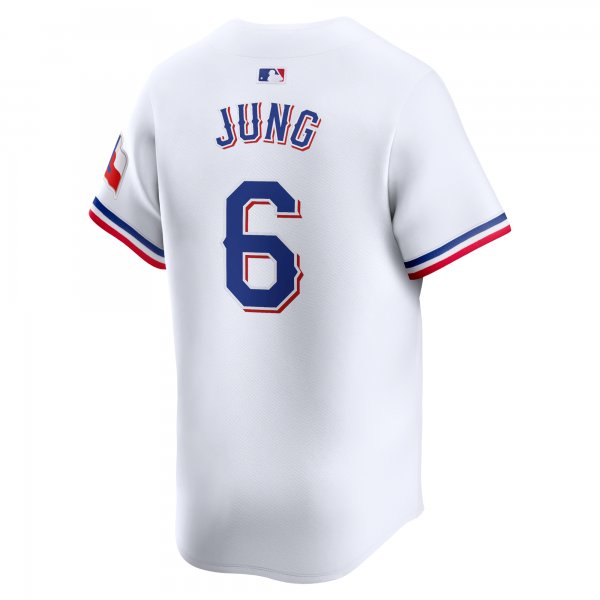 Men's Texas Rangers Josh Jung Nike White Home Limited Player Jersey