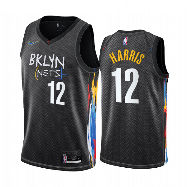 Nike Brooklyn Nets #12 Joe Harris Black NBA Swingman 2020-21 City Edition Jersey