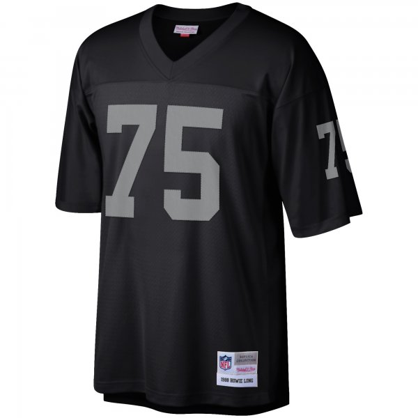 Men's Las Vegas Raiders Howie Long Mitchell & Ness Black Retired Player Legacy Replica Jersey