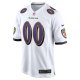 Men's Baltimore Ravens Nike White Custom Game Jersey