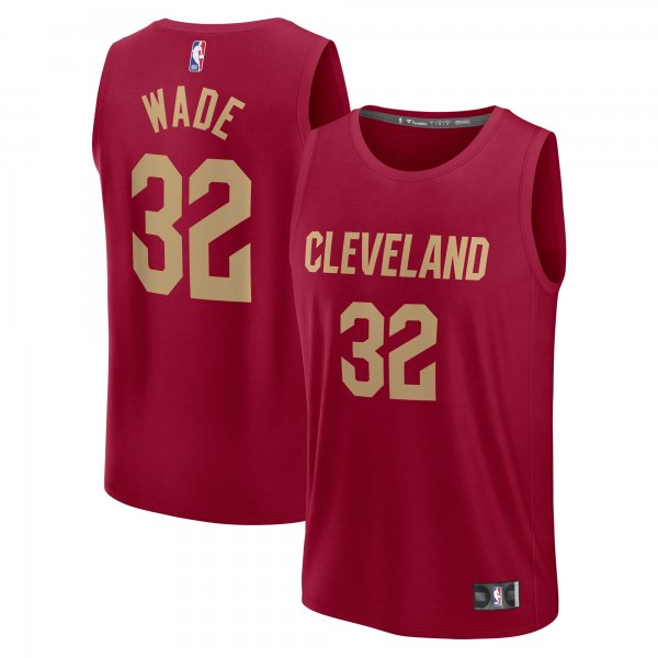 Youth Cleveland Cavaliers Dean Wade Fanatics Wine Fast Break Player Jersey - Icon Edition