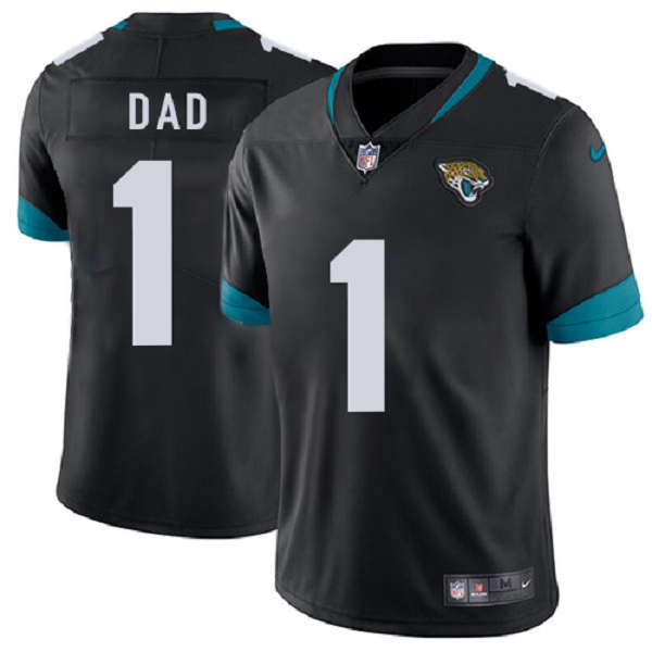 Men's Nike Jacksonville Jaguars #1 Dad Black Team Color Vapor Untouchable Limited NFL Jersey