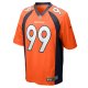 Men's Denver Broncos Zach Allen Nike Orange Game Player Jersey