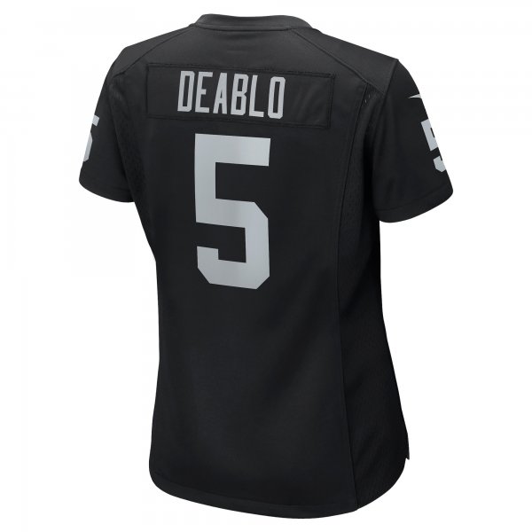 Women's Las Vegas Raiders Divine Deablo Nike Black Player Game Jersey