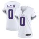 Women's Minnesota Vikings #0 Ivan Pace Jr Nike White Alternate Game Jersey