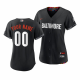 Women's Baltimore Orioles Custom 2023 City Connect Black Cool Base Jersey