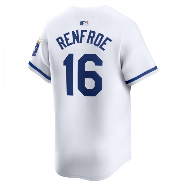 Men's Kansas City Royals Hunter Renfroe Nike White Home Limited Player Jersey