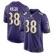 Men's Baltimore Ravens Ben Mason Nike Purple Game Jersey