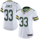 Women's Green Bay Packers #33 Aaron Jones WhiteStitched NFL Vapor Untouchable Limited Jersey