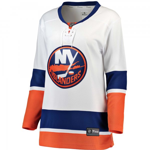 Women's New York Islanders Fanatics White Away Breakaway Jersey