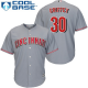 Cincinnati Reds #30 Ken Griffey Grey Cool Base Stitched Youth MLB Jersey