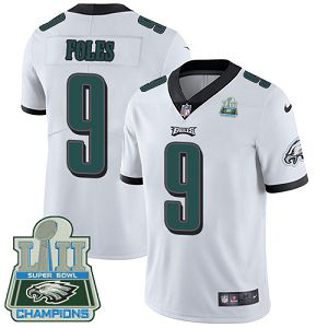 Nike Philadelphia Eagles #9 Nick Foles White Super Bowl LII Champions Youth Stitched NFL Vapor Untouchable Limited Jersey