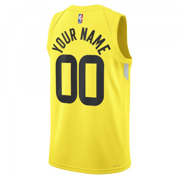 Unisex Utah Jazz Nike Gold Swingman Custom Jersey - Icon Edition