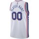 Men's Philadelphia 76ers Nike White 2020/21 Swingman Custom Jersey - Association Edition