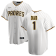 Men's San Diego Padres Nike White Home #1 Dad MLB Jersey