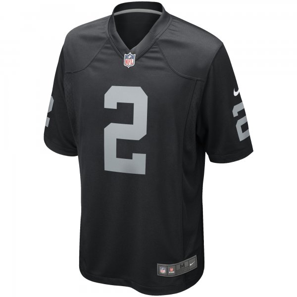 Men's Las Vegas Raiders Daniel Carlson Nike Black Game Player Jersey