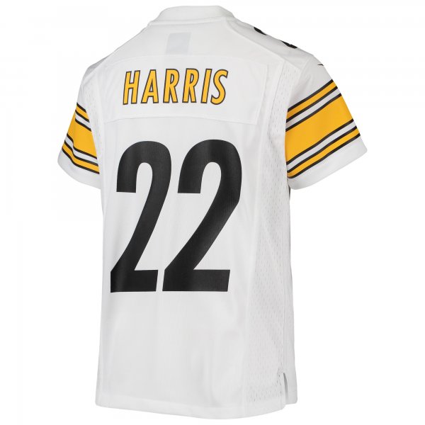 Youth Pittsburgh Steelers Najee Harris Nike White Game Jersey