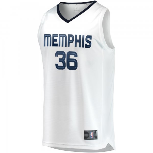 Youth Memphis Grizzlies Marcus Smart Fanatics White Fast Break Player Jersey - Association Edition