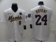 Men's Los Angeles Dodgers Front #8 Back #24 Kobe Bryant Mamba White Cool Base Stitched MLB Jersey