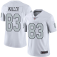 Las Vegas Raiders #83 Darren Waller White Men's Stitched NFL Limited Rush Jersey