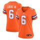 Women's Denver Broncos #6 P.J. Locke III Nike Orange Mile High Collection 1977 Throwback Player Jersey