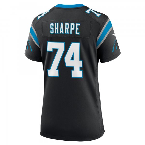 Women's Carolina Panthers David Sharpe Nike  Black Team Game Jersey