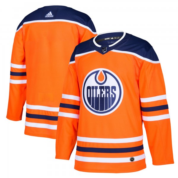 Men's Edmonton Oilers adidas Orange Home Blank Jersey