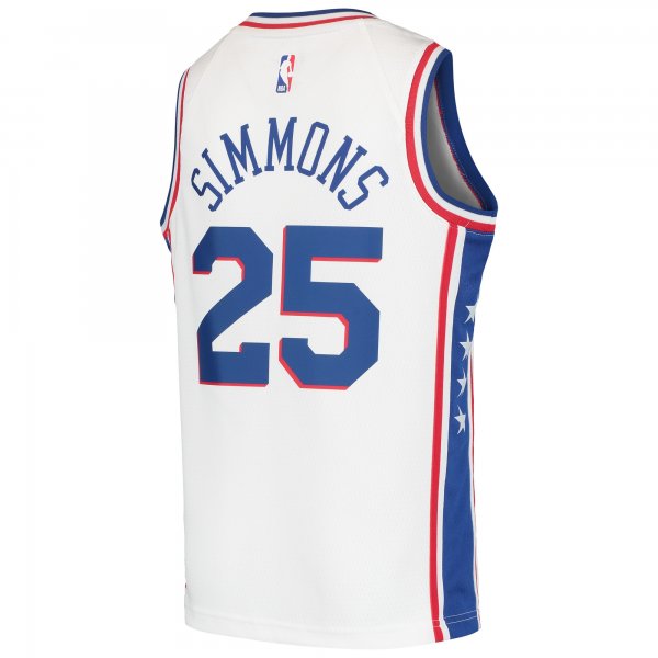 Youth Philadelphia 76ers Ben Simmons Nike White Swingman Jersey