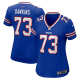 Women's Buffalo Bills #73 Dion Dawkins Nike Limited Royal Player Jersey