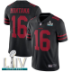 San Francisco 49ers #16 Joe Montana Black Alternate Super Bowl LIV Bound Men's Stitched NFL Vapor Untouchable Limited Jersey