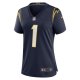 Women's Los Angeles Chargers Quentin Johnston Nike Navy Alternate Game Jersey