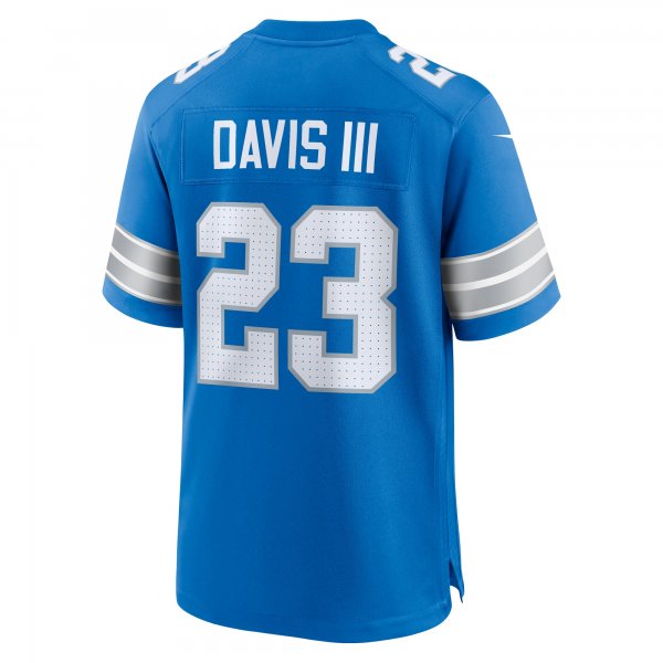 Men's Detroit Lions Carlton Davis III Nike  Blue Game Jersey