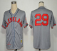 Mitchell And Ness 1948 Cleveland Indians #29 Satchel Paige Grey Stitched MLB Jersey