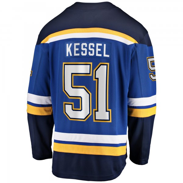 Men's St. Louis Blues Matthew Kessel Fanatics Blue Home Premier Breakaway Player Jersey