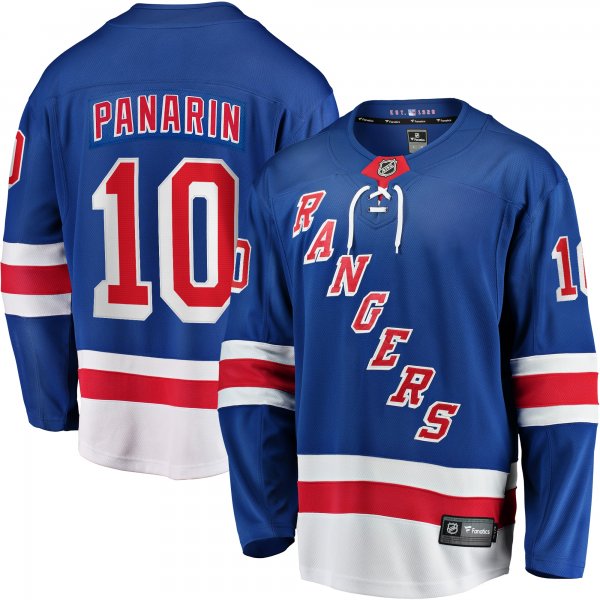 Men's New York Rangers Artemi Panarin Fanatics Blue Home Breakaway Player Jersey