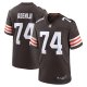 Men's Cleveland Browns Hakeem Adeniji Nike  Brown  Game Jersey