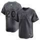 Men's New York Mets #20 Pete Alonso Nike Graphite 2024 City Connect Limited Player Jersey