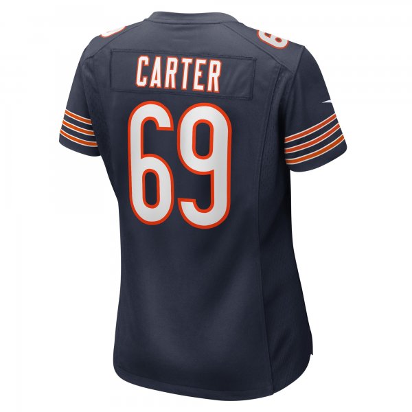 Women's Chicago Bears Ja'Tyre Carter Nike Navy Game Player Jersey