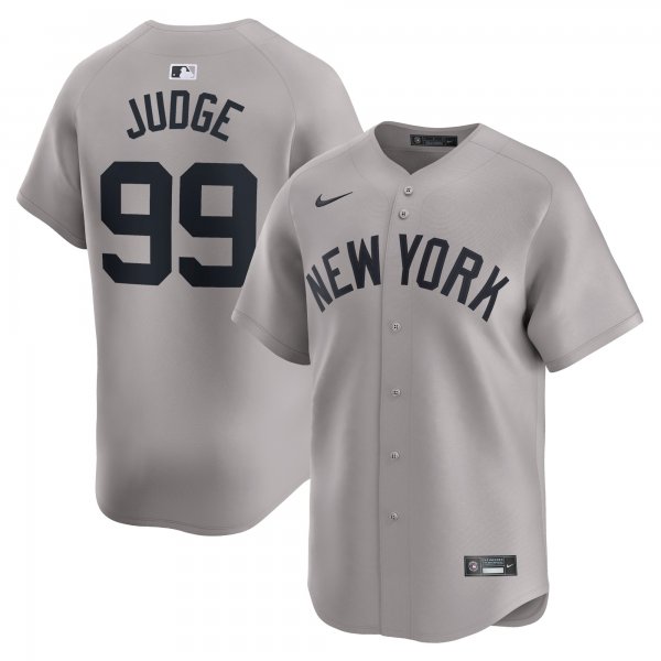 Men's New York Yankees Aaron Judge Nike Gray Away Limited Player Jersey