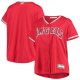 Women's Los Angeles Angels Red Plus Size Alternate Replica Team Jersey