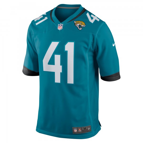 Men's Jacksonville Jaguars Josh Allen Nike Teal Game Jersey