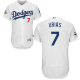 Los Angeles Dodgers #7 Julio Urias White Flexbase Collection 2017 World Series Bound Stitched MLB Jersey