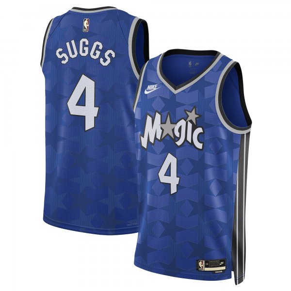 Men's Unisex Orlando Magic #4 Jalen Suggs Nike Blue 2023/24 Swingman Classic Edition Jersey