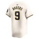 Men's Milwaukee Brewers Jake Bauers Nike Cream Home Limited Player Jersey