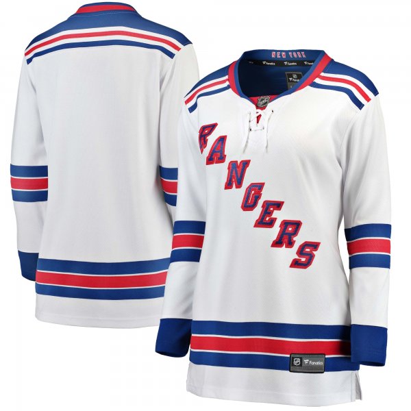 Women's New York Rangers Fanatics White Away Breakaway Jersey