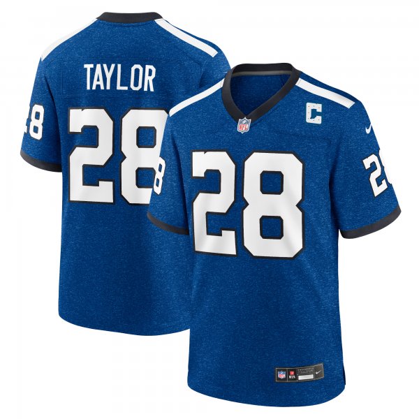 Men's Indianapolis Colts Jonathan Taylor Nike Royal Indiana Nights Alternate Game Jersey